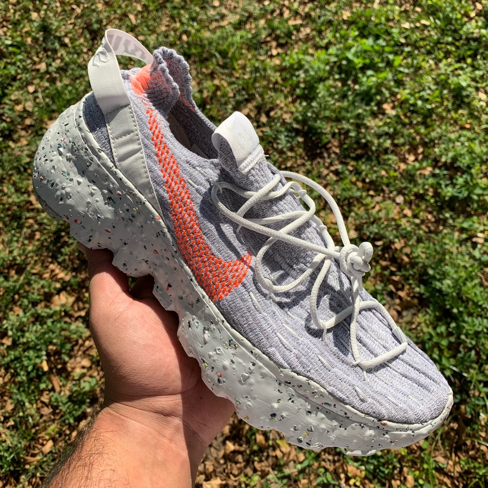 Nike Women's Gray and Orange Sneakers